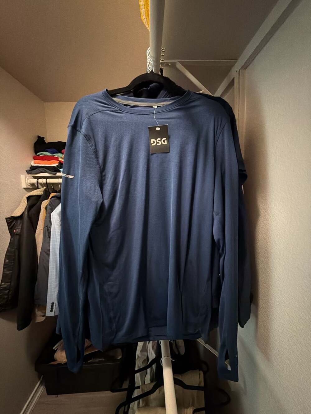 DSG Long Sleeve Athletic Shirt Blue
